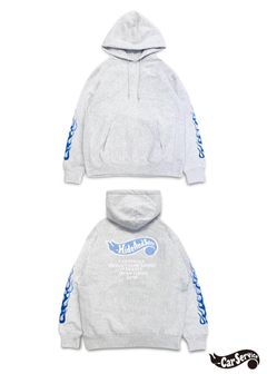 ×CARSERVICE HOODED SWEAT SHIRT (H-GRAY) / カーサービス スウェット パーカー