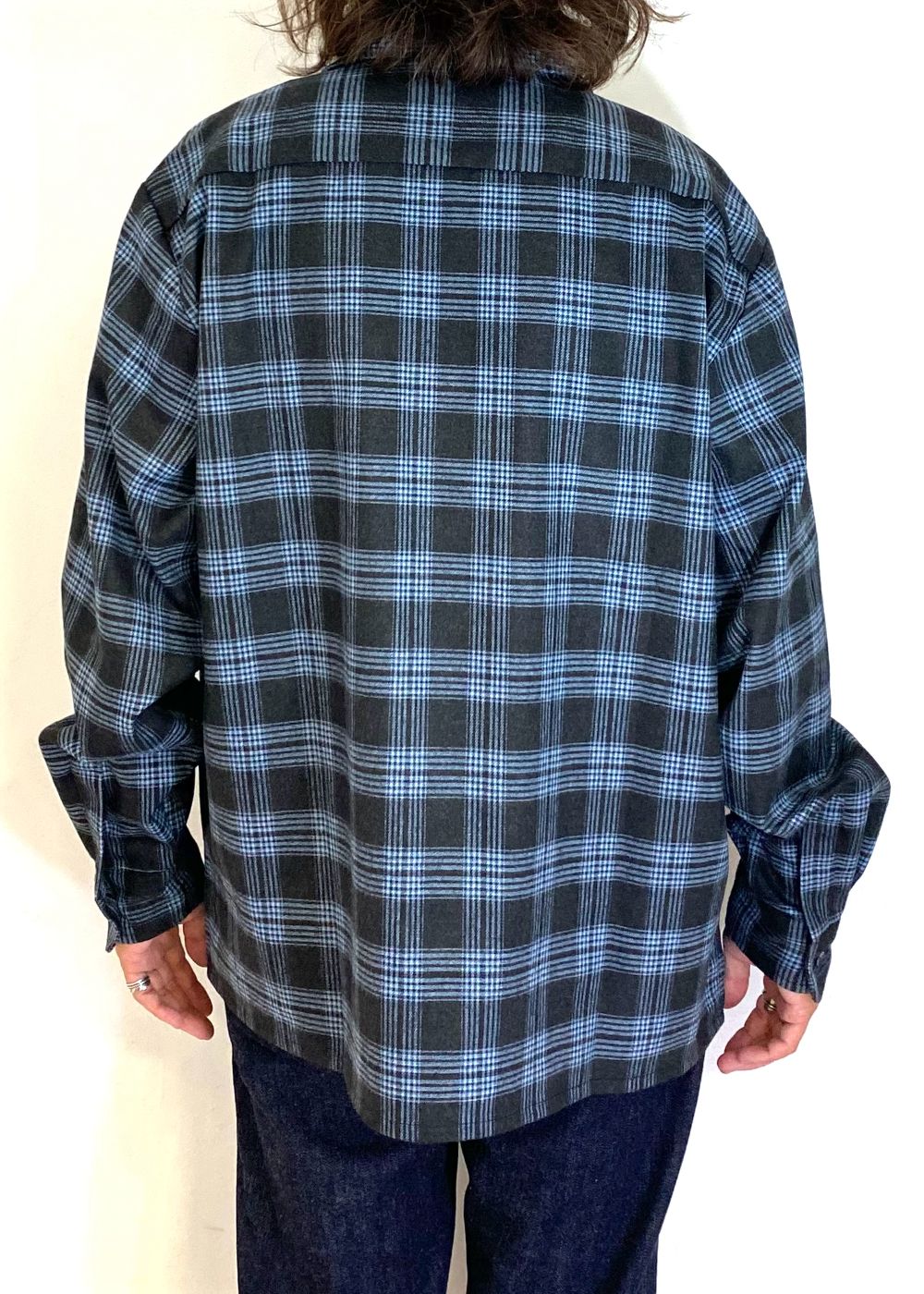 Check L/S Shirt (BLUE) / チェック シャツ