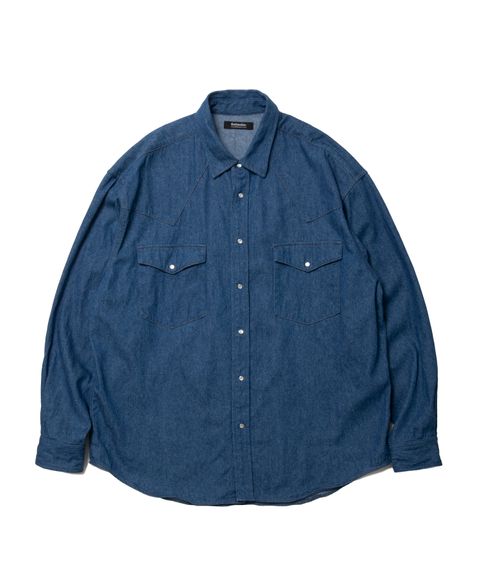 R9 DENIM SHIRT (INDIGO) / デニム シャツ