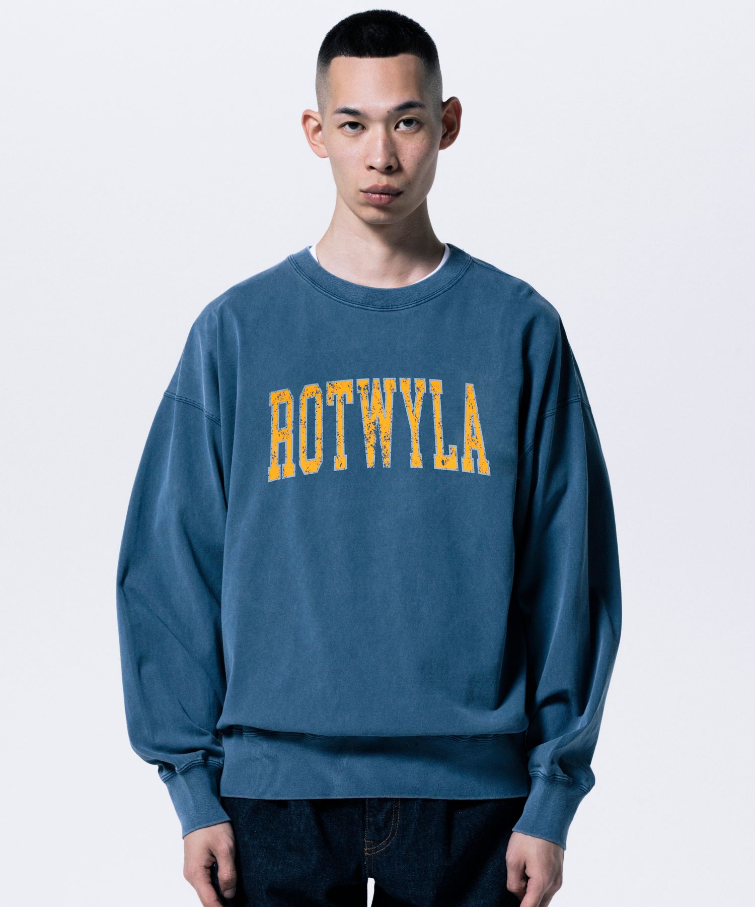 R9 ROT TRAINER (NAVY) /  オリジナル スウェット タイプ ロングスリーブ Tシャツ