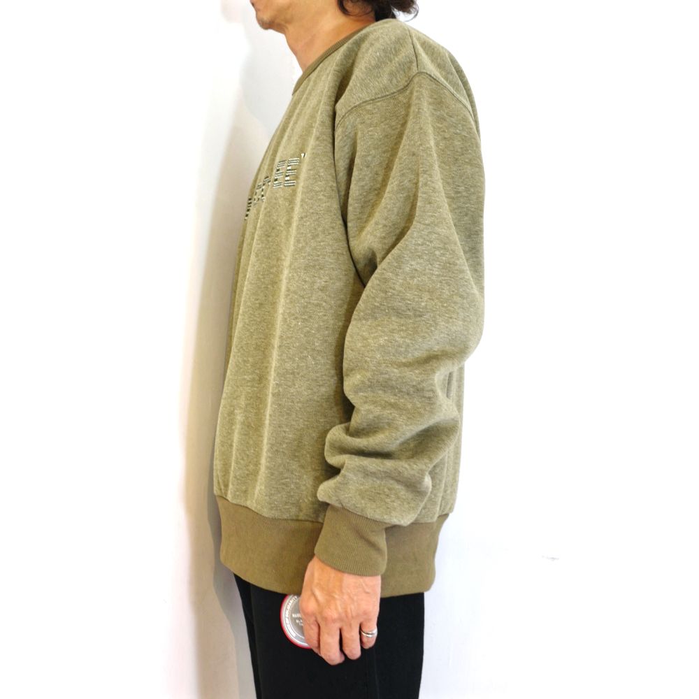 【ラスト1点】裏起毛クルーネック (KHAKI)