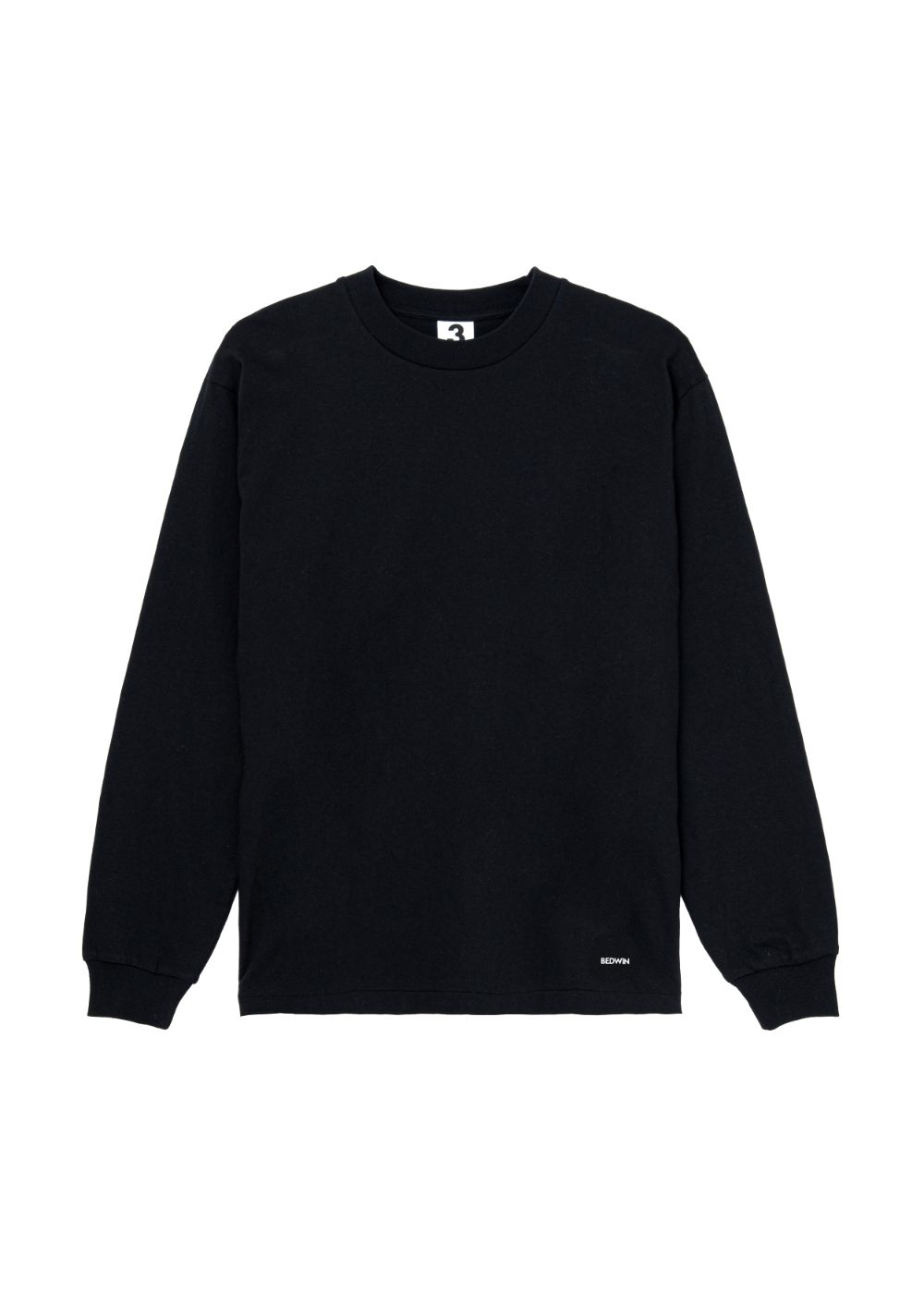 2 Pcs L/S PACK LOGO TEE "LS PACK" (BLACK) / 2ピース パック Tシャツ