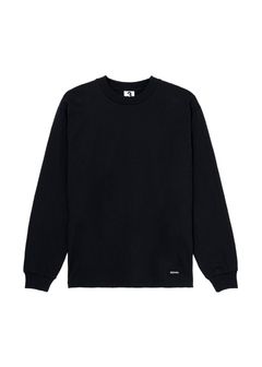 2 Pcs L/S PACK LOGO TEE "LS PACK" (BLACK) / 2ピース パック Tシャツ