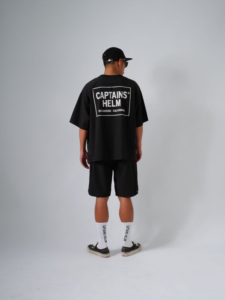 CAPTAINS HELM - DRY STRETCH SURF SHORTS (BLACK) / ドライストレッチ 