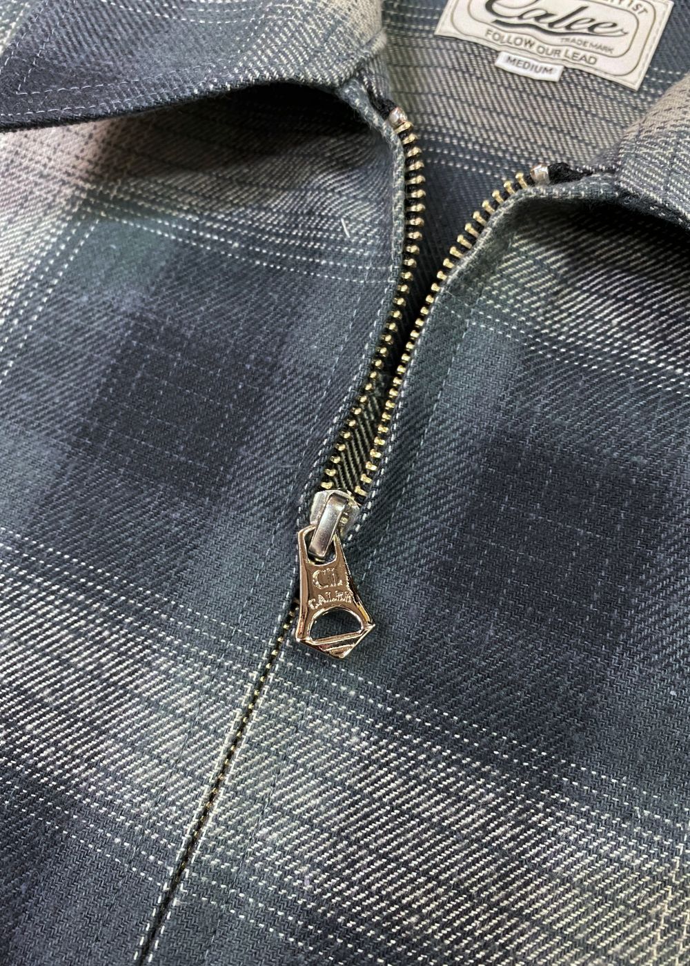 OMBRE CHECK SWINGTOP (BLACK) / オンブレチェック スイングトップ