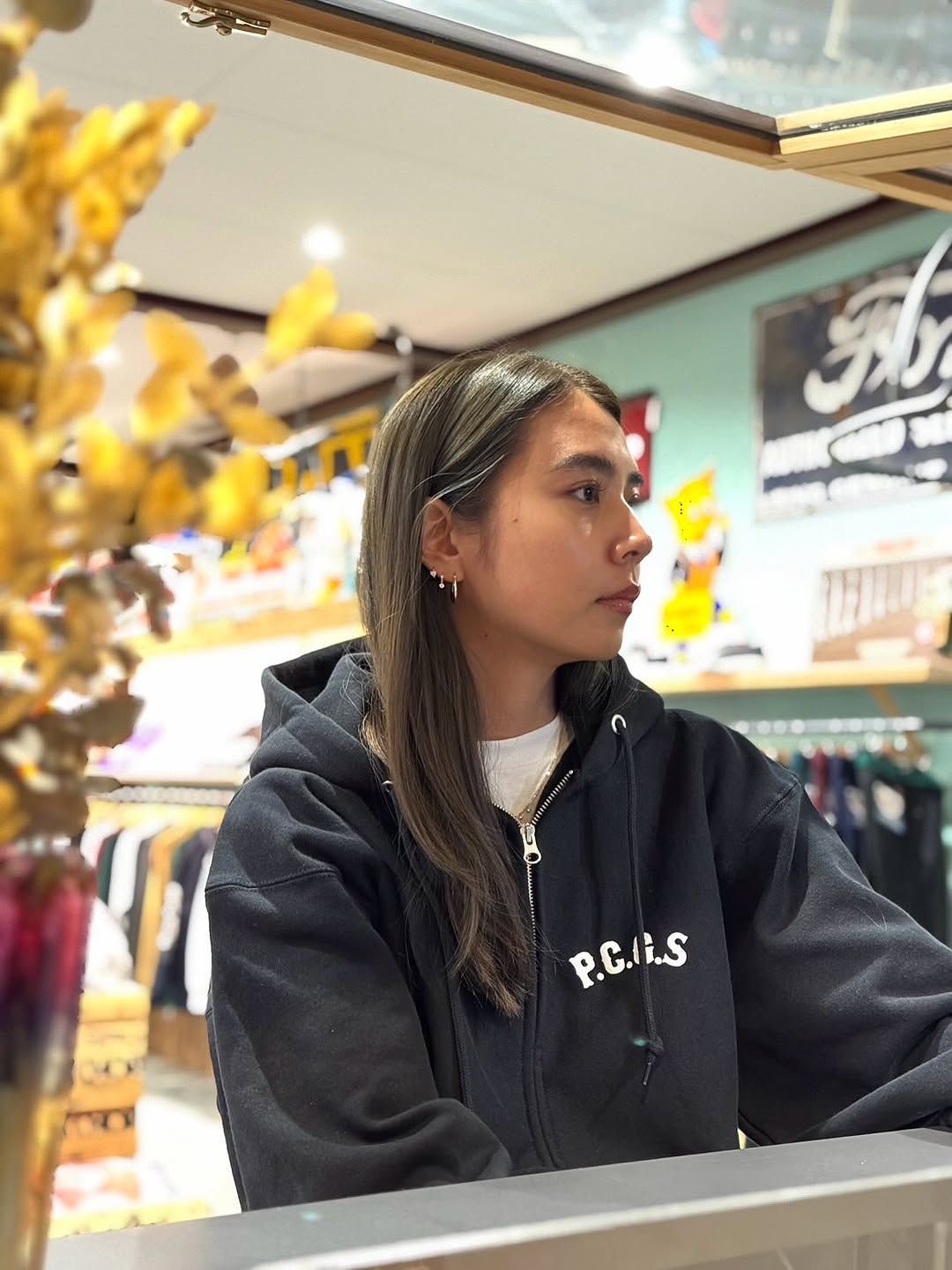 【ラスト1点】CIRCLE PORK ZIP UP HOODIE (BLACK) / サークルポーク スウェット ジップパーカー