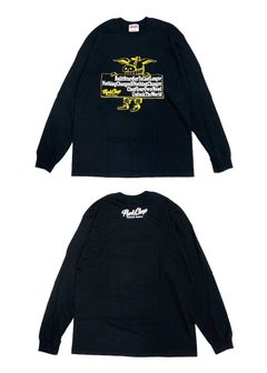 SLOGAN L/S TEE (BLACK) / スローガン ロングスリーブ Tシャツ