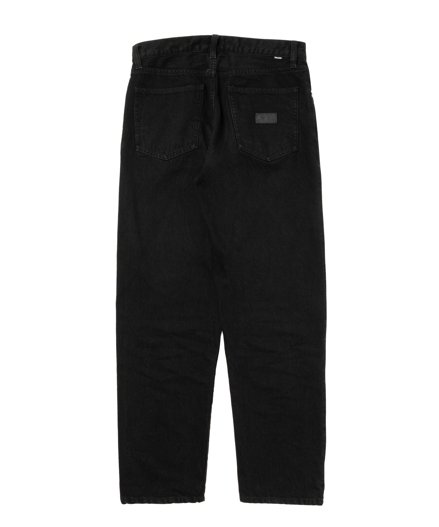 R9 TUCK DENIM PANTS (BLACK) / ワンタック デニム パンツ