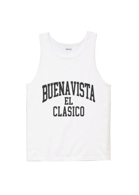 【ラスト1点】BV college tanc (WHITE) / カレッジ ロゴ タンクトップ