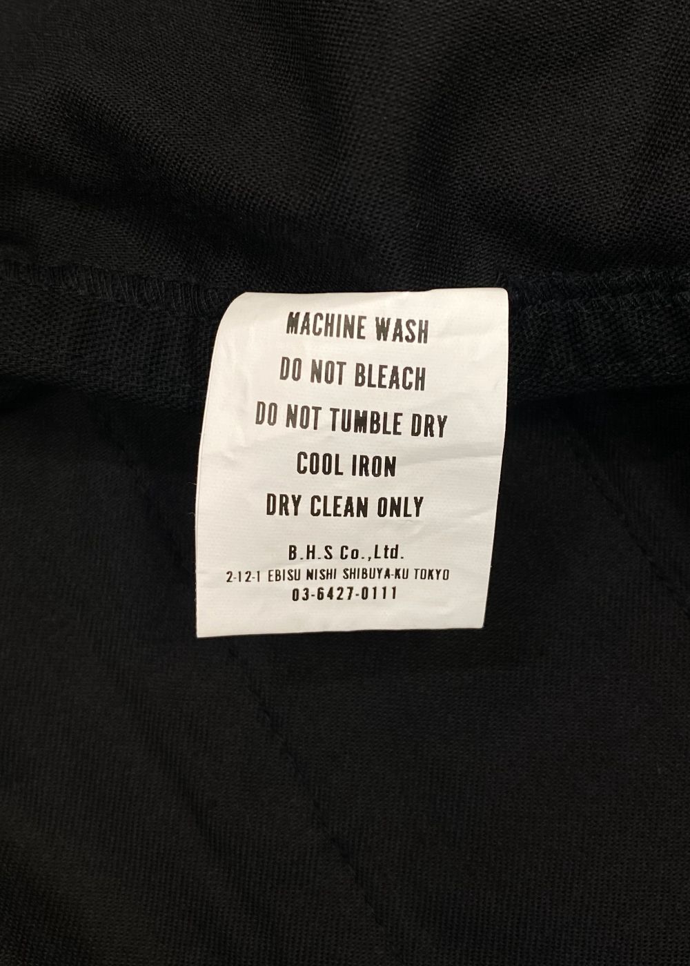 COTTON EASY PANTS (BLACK) / コットン イージー パンツ