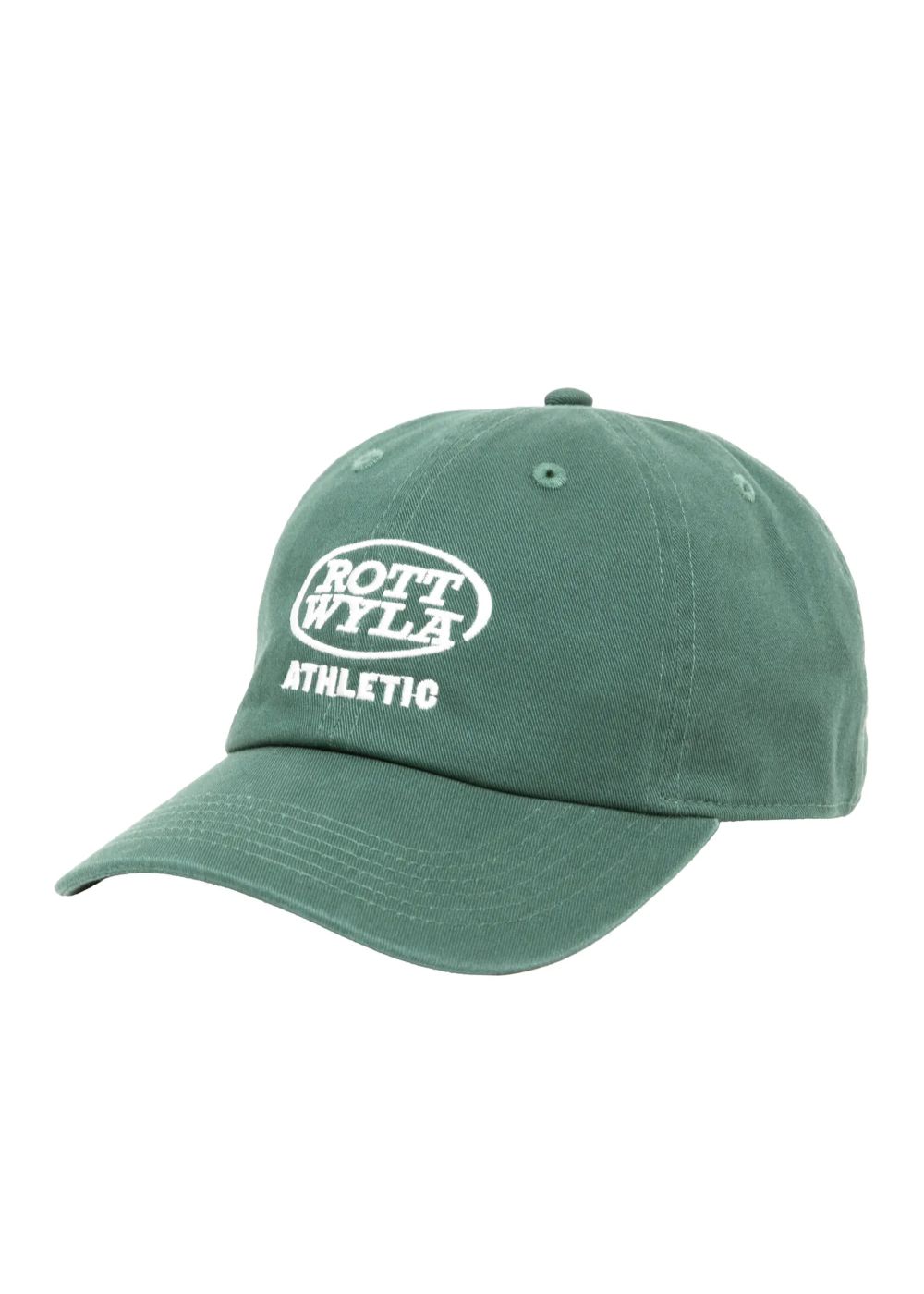 ATHLETIC CAP (GREEN) / ロゴ刺繍 ダッド キャップ。