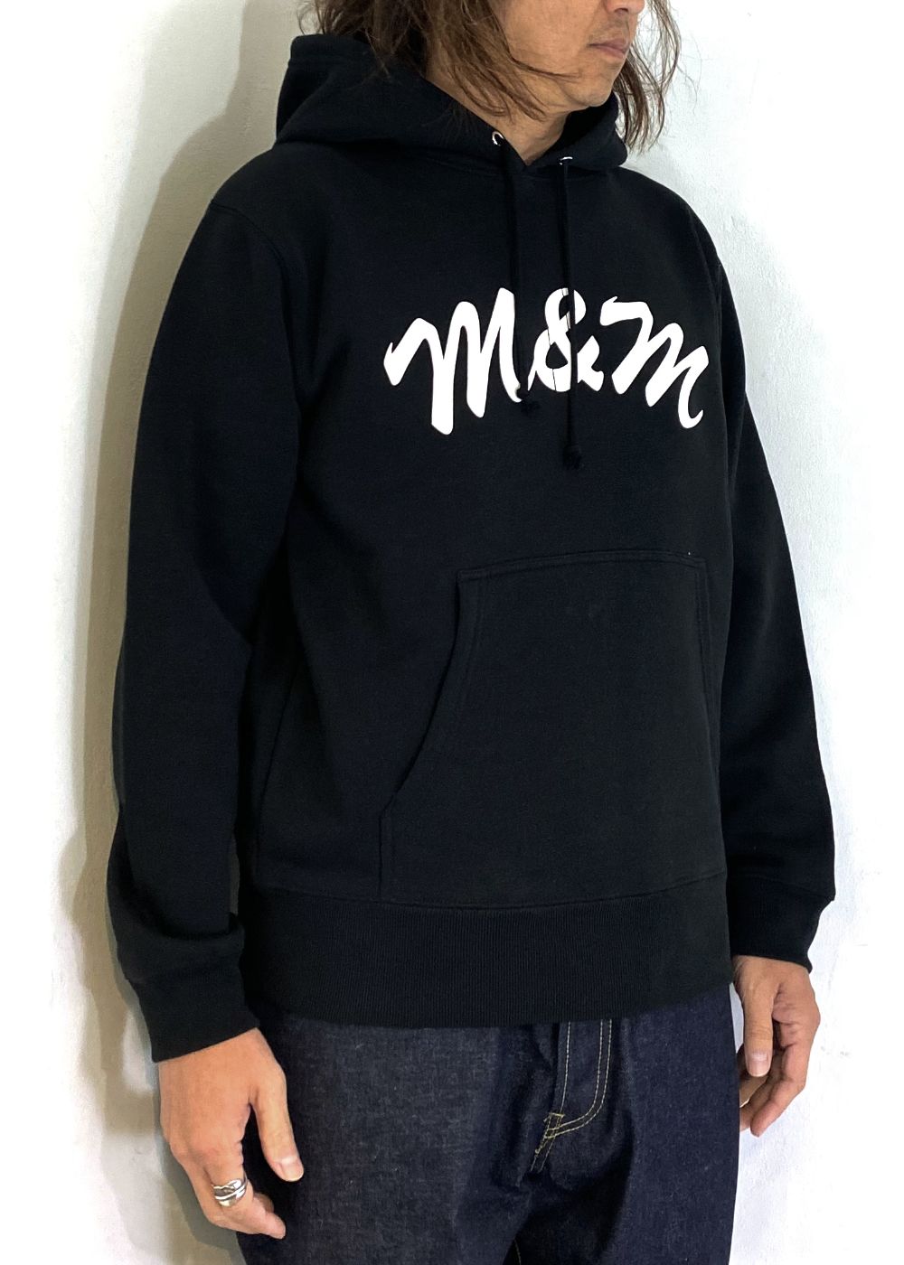 Logo Hoodie (BLACK) / ロゴ プリント スウェットパーカー