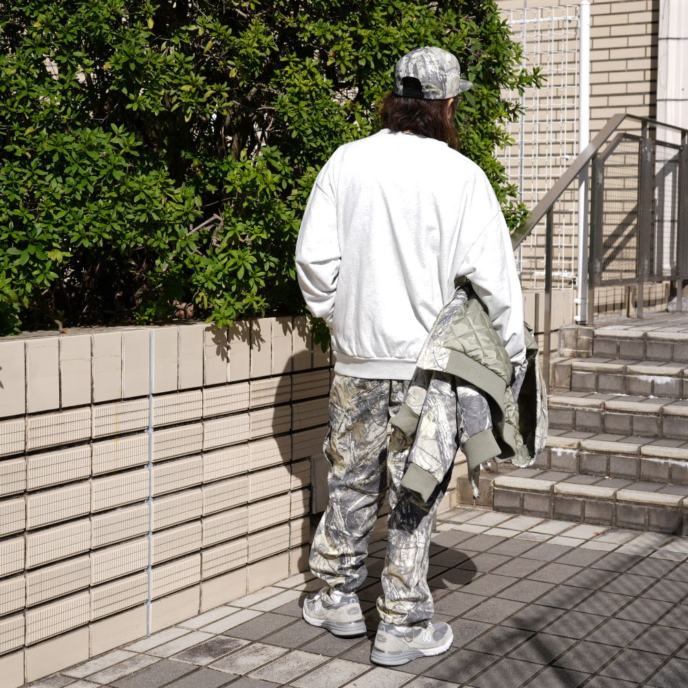 College Sweat Shirt (LIGHT GRAY) / オリジナル セットアップ クルーネック スウェット / セットアップ可能