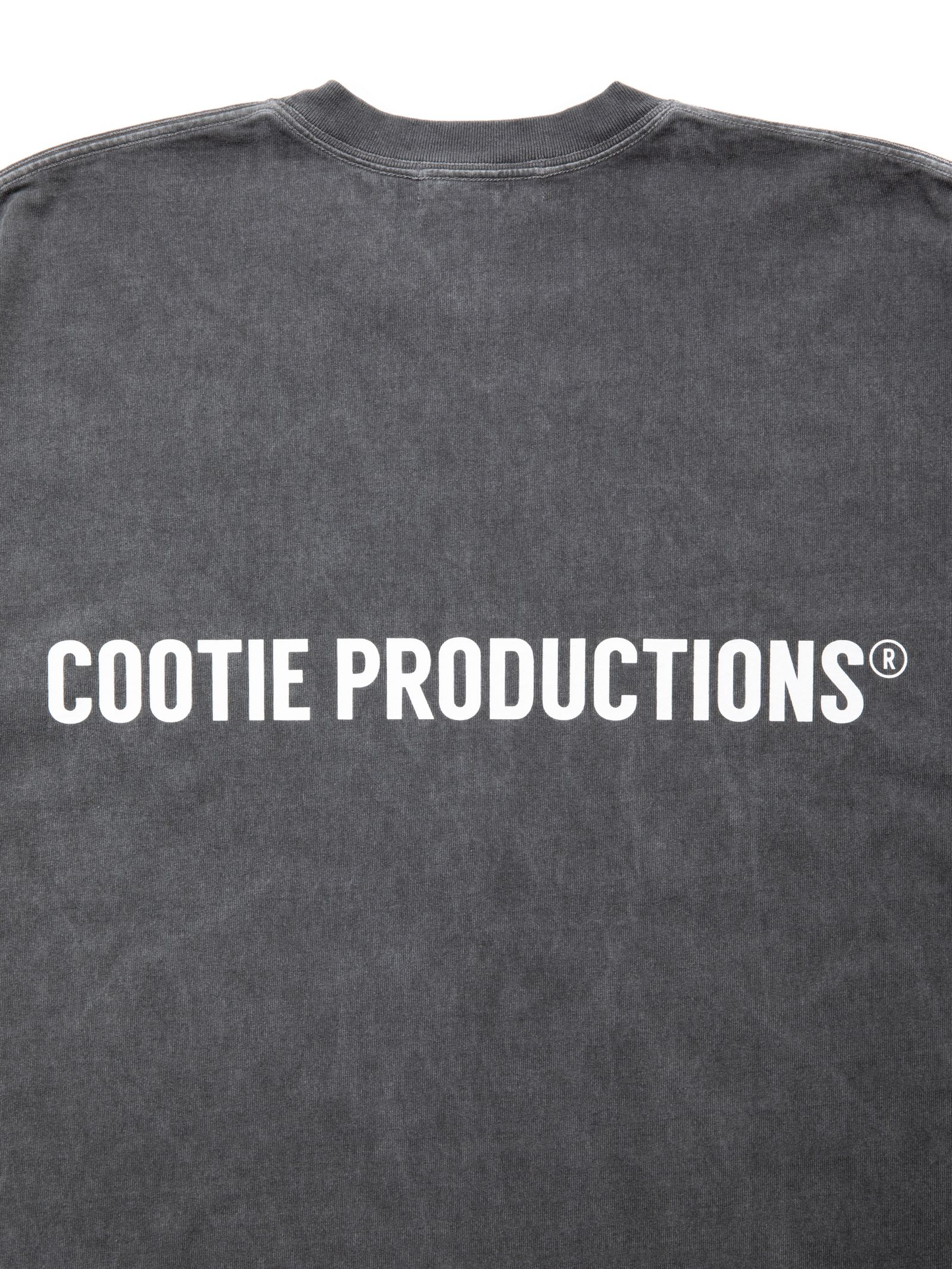 COOTIE PRODUCTIONS - Pigment Dyed L/S Tee (BLACK) / ピグメントダイ 