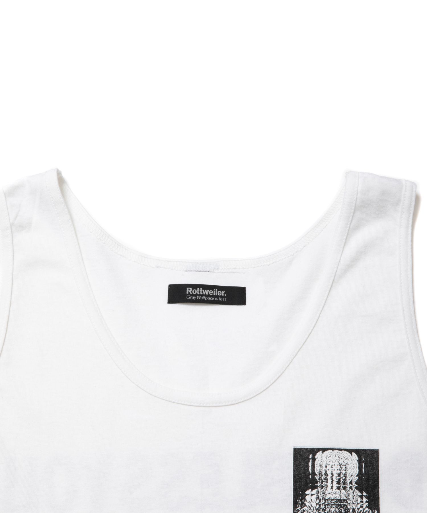 MARIA TANK TOP (WHITE) / プリント タンクトップ