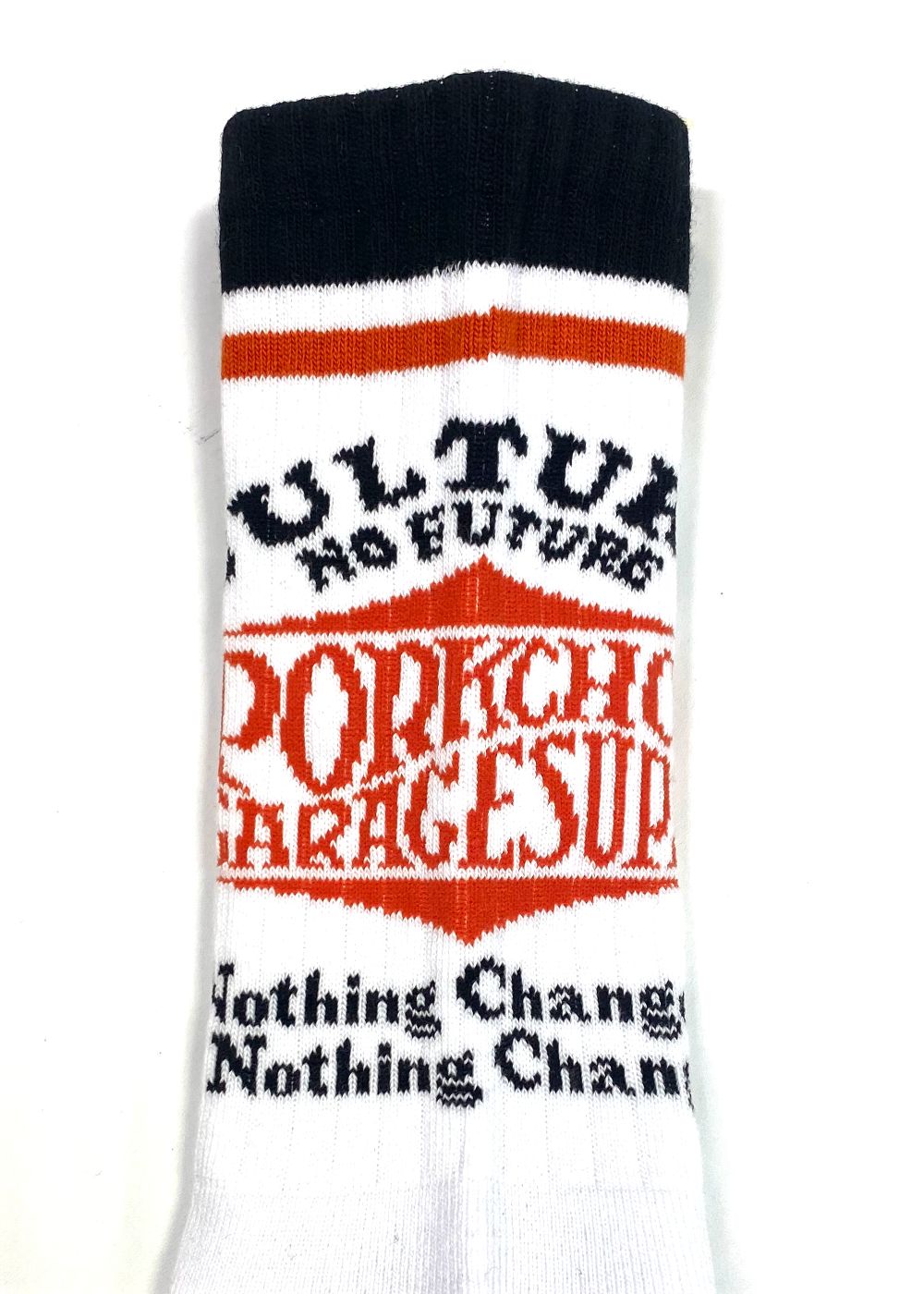 WAVE LOGO SOX (WHITE) / ジャガード ロゴ ソックス