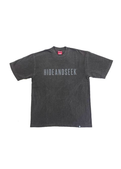 Logo S/S Tee (D-GRAY) / ロゴ プリント ルーズフィット Tシャツ