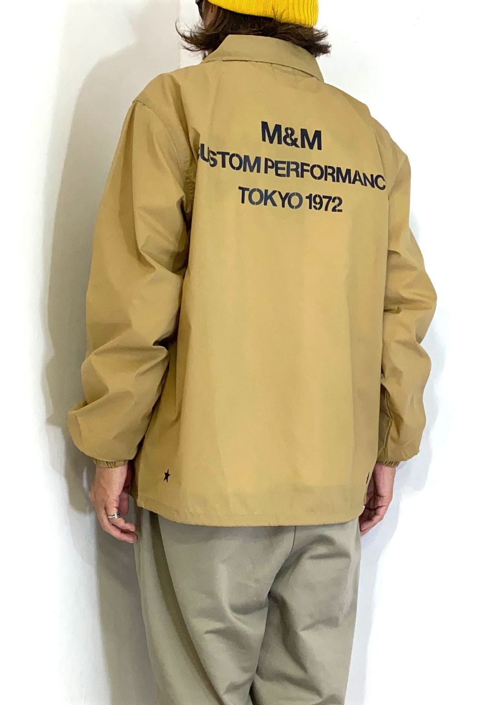 Coach Jacket (COYOTE) / プリント コーチジャケット