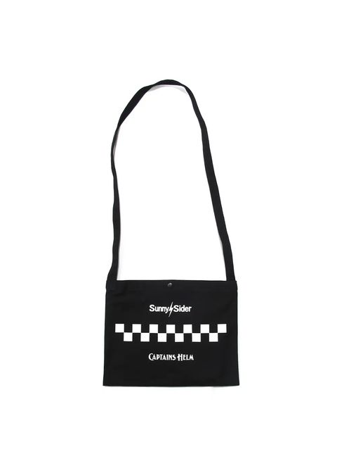 ×SUNNY C SIDER CHECKER SACOCHE (BLACK) / サニーシーサイダー コラボチェッカーロゴサコッシュ