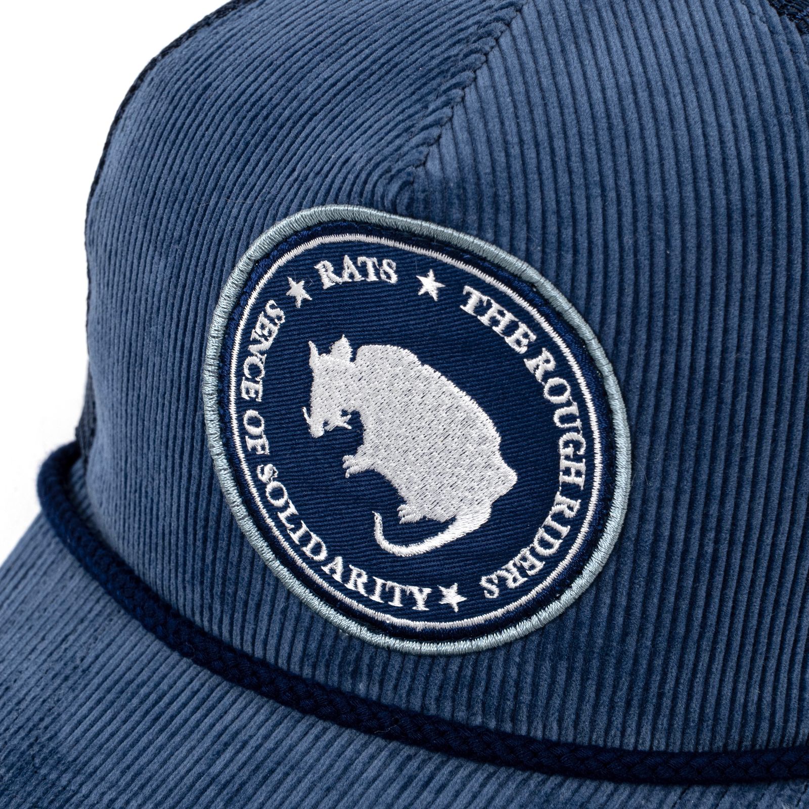 CORDUROY MESH CAP (NAVY) / サークルロゴ メッシュキャップ