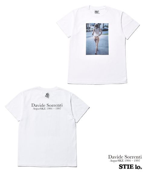 Davide Sorrenti×Stie-lo Jaime Flashing Bum T-SH (WHITE) / ×ダヴィデ・ソレンティ×スティーロ コラボフォトT