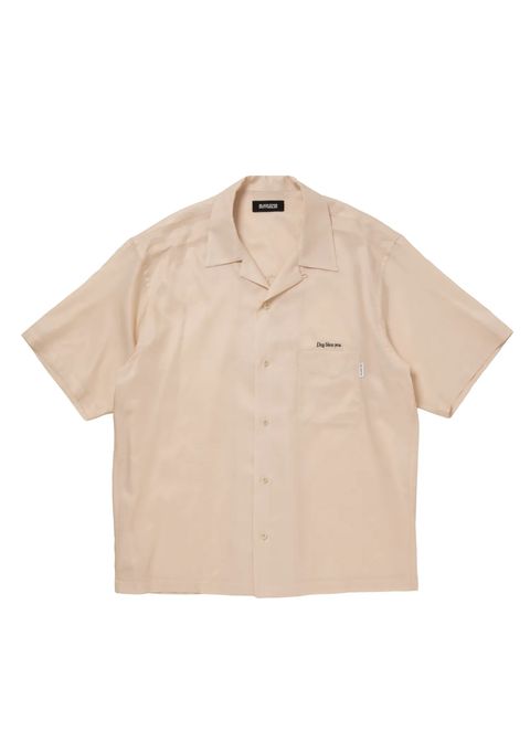 R9 BOWLER SS SHIRT (IVORY) / オープンカラー シャツ