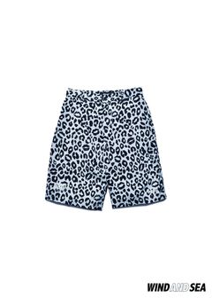 ×WDS Lips Leopard Print Easy Shorts (LGR) / ウィンダンシー コラボ レオパードリップ ショーツ