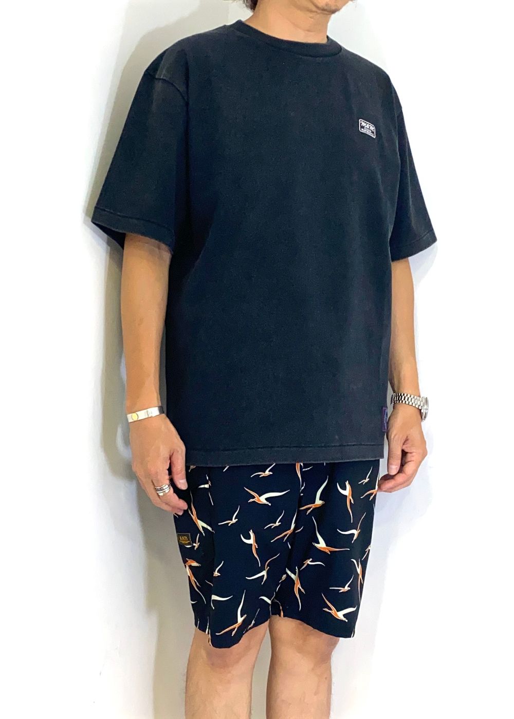FADE WASH TEE (FADE BLACK) / フェイド ウォッシュ Tシャツ