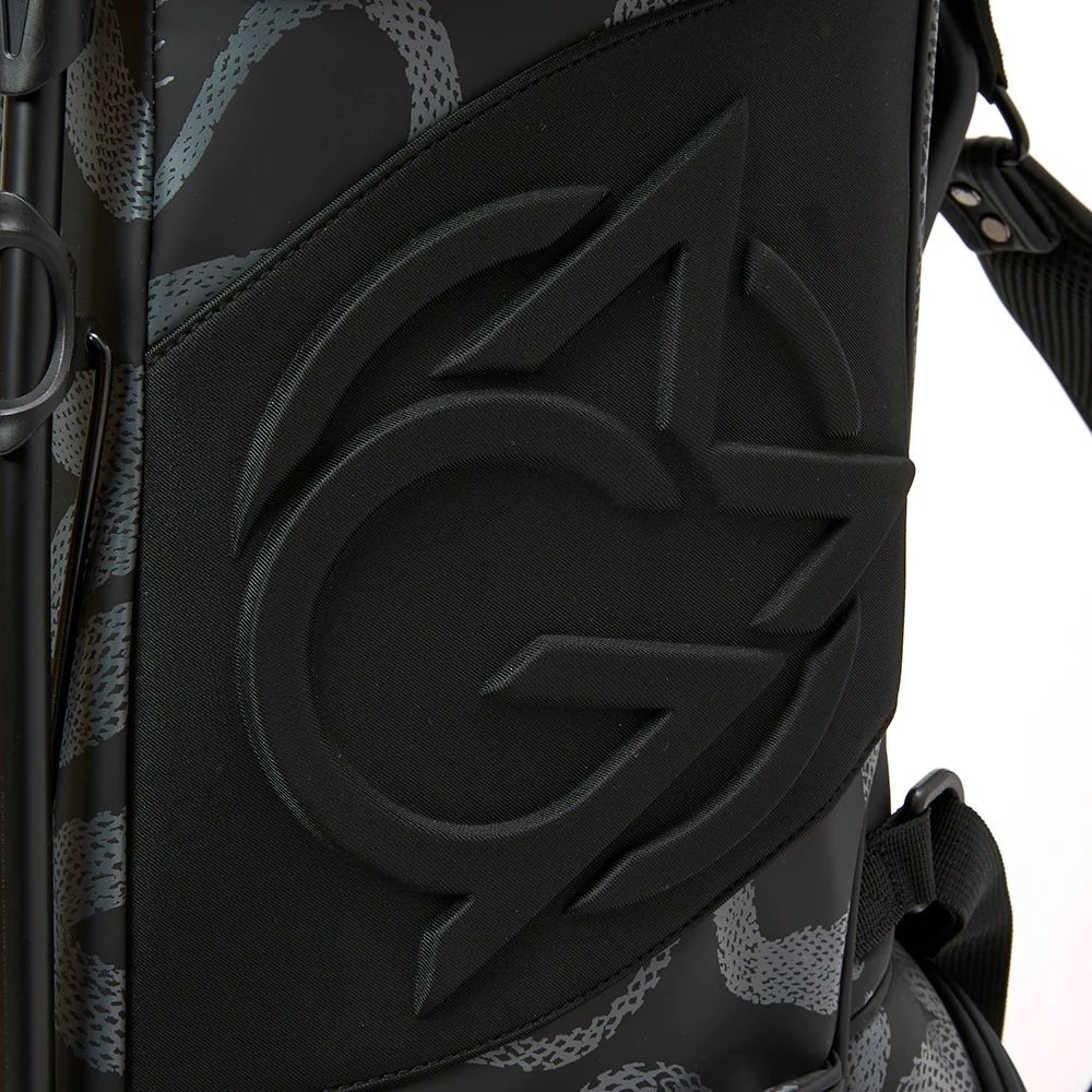 ×OMNiX GOLF SNAKE PATTERN CADDIE BAG (BLACK) / ×オムニックス ゴルフ コラボ ゴルフ バッグ