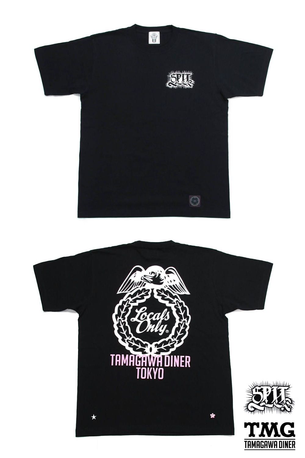 M&M CUSTOM PERFORMANCE - PRINT S/S TEE (BLACK) / SPIT&TAMAGAWA