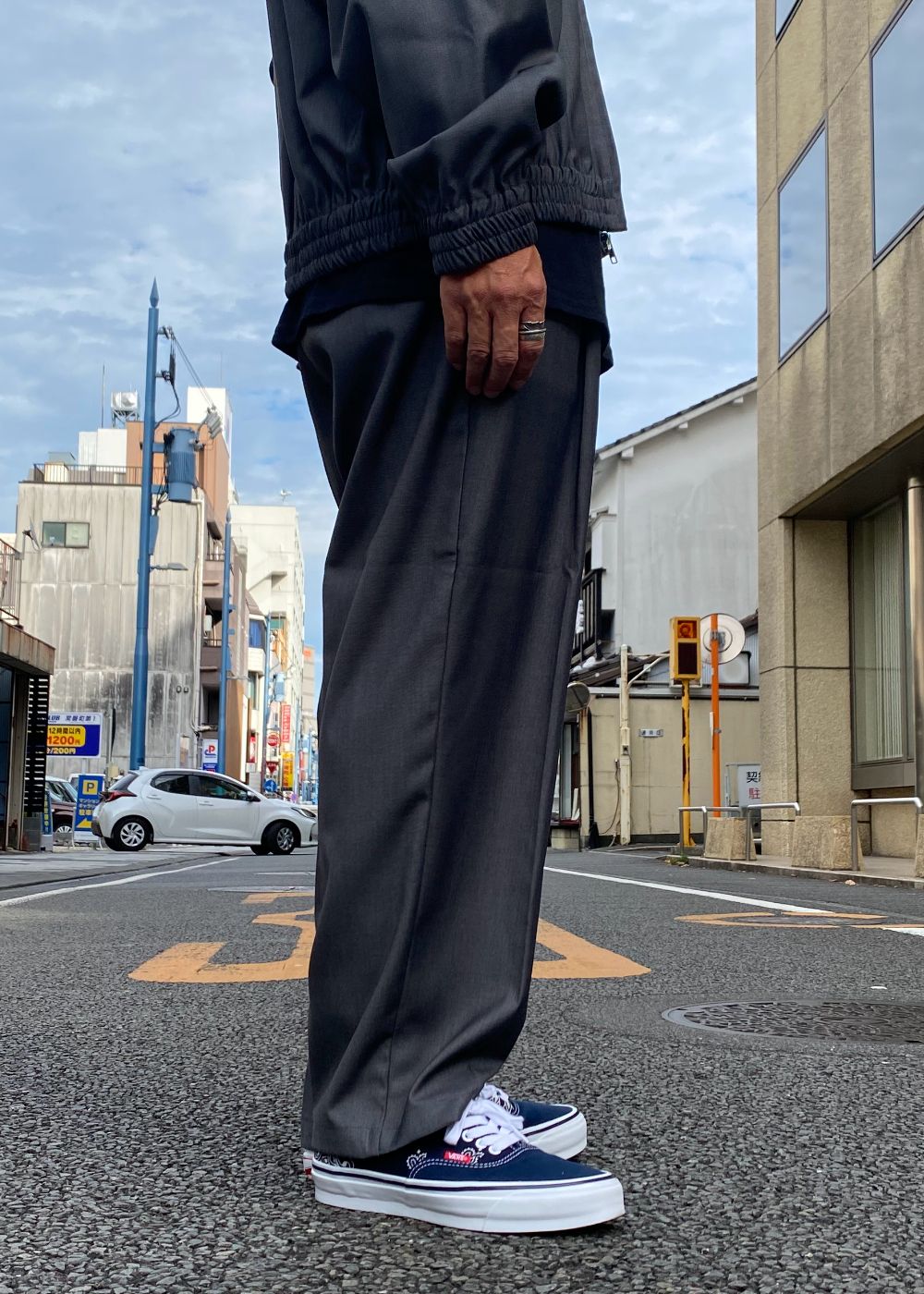Pleated Trouser (GRAY) / プリーツ スラックス / セットアップ可能