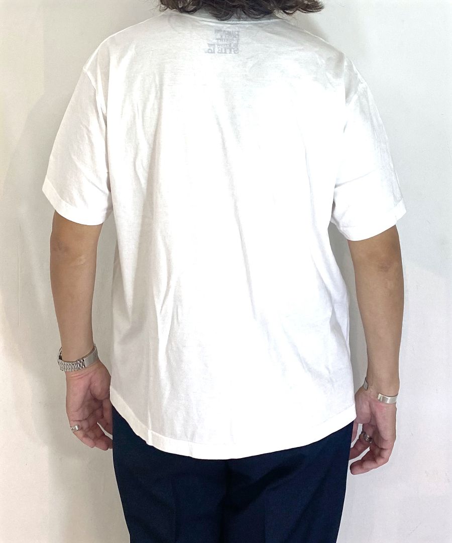【ラスト1点】Stie-lo × Irina.L “Presley" T-SH (WHITE) / ×スティーロ×イリーナ・ラザレアヌ コラボ フォト Tシャツ