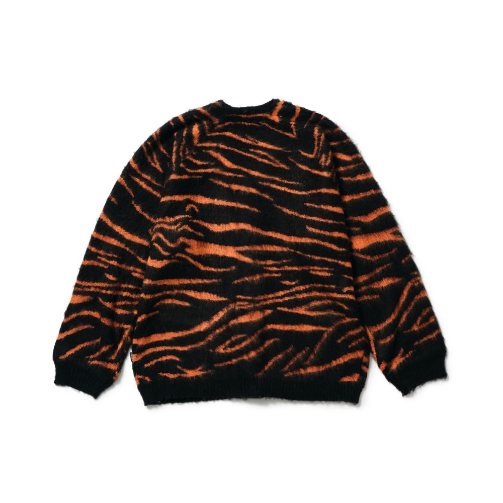 CAPTAINS HELM - MOHIAR TIGER CARDIGAN (TIGER) / タイガーパターン 