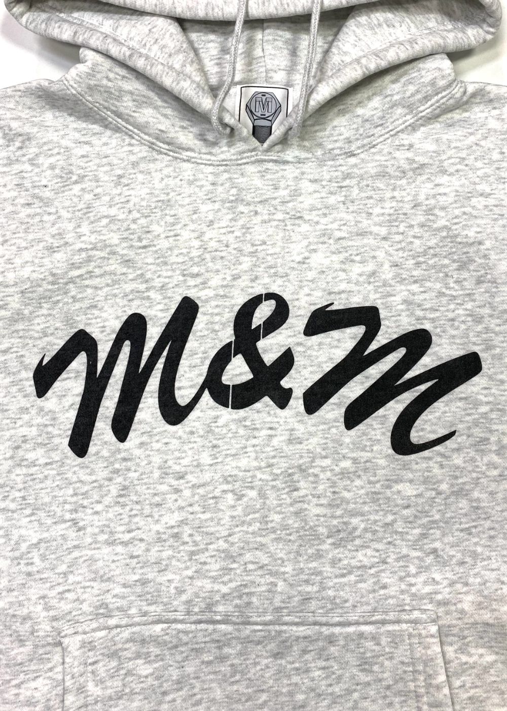 Logo Hoodie (ASH) / ロゴ プリント スウェットパーカー