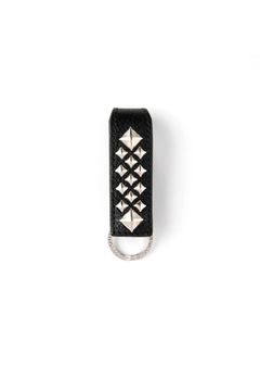 STUDS LEATHER SNAP KEY RING (BLACK) / スタッズ レザー ベルトループ