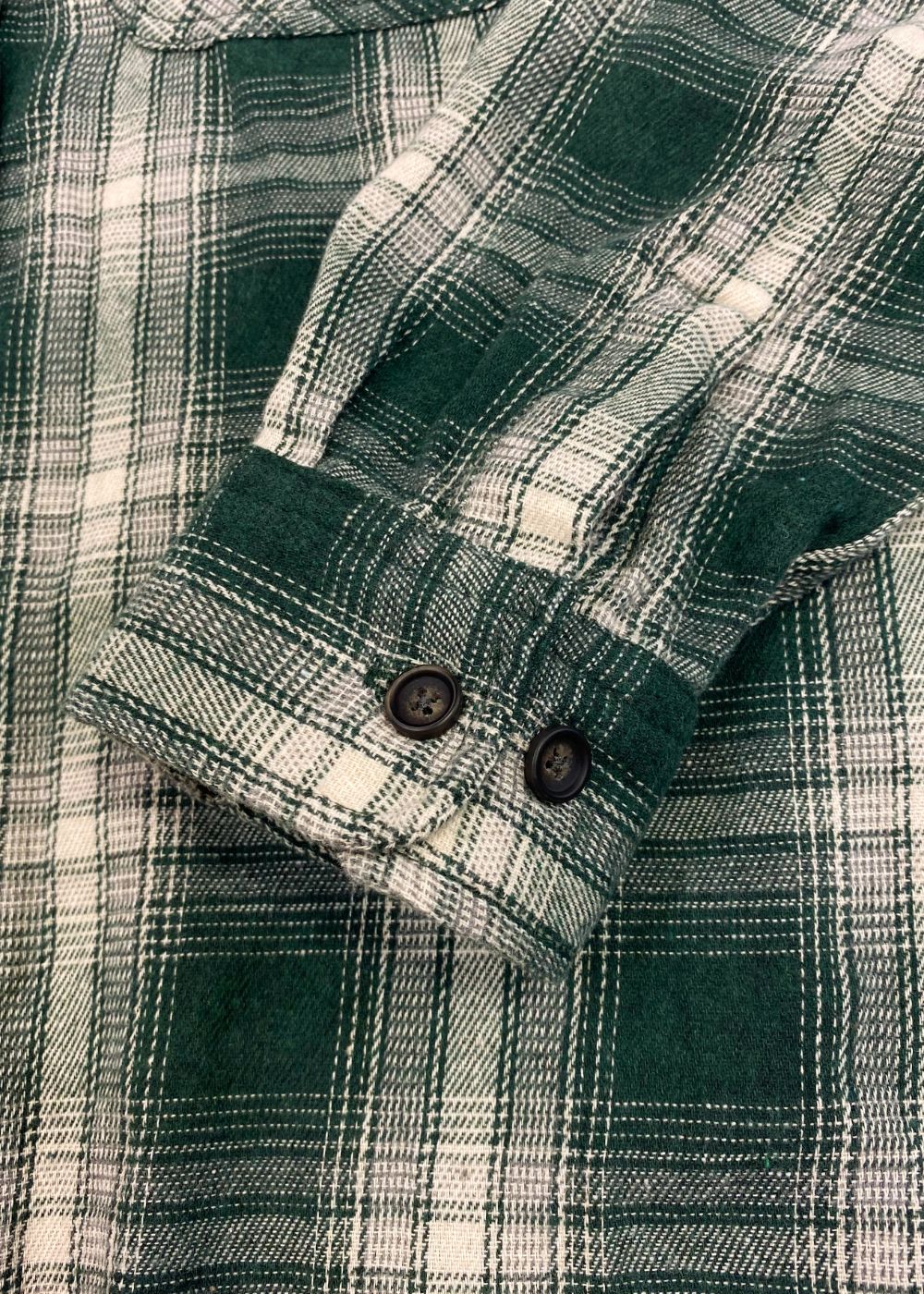 Flannel Shirt (GREEN) / チェック コットン ネルシャツ