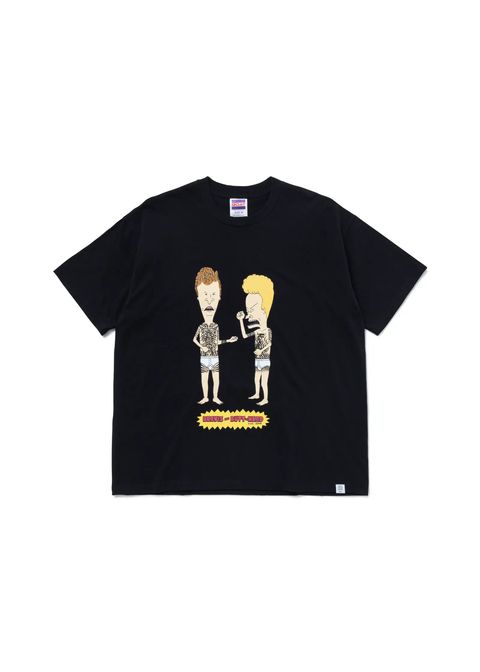 S/S PRINT T "TATTOO" (BLACK) / ビーバス&バットヘッド コラボ Tee