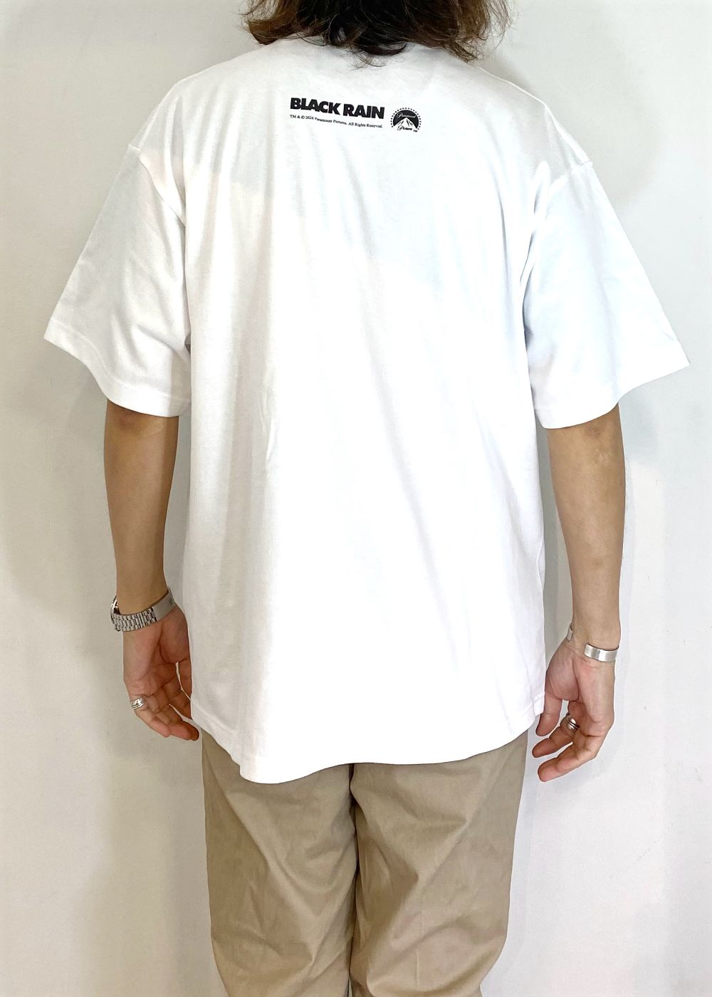 【ラスト1点】『Black Rain』tee tres (WHITE) / ×ブラックレイン コラボ Tシャツ