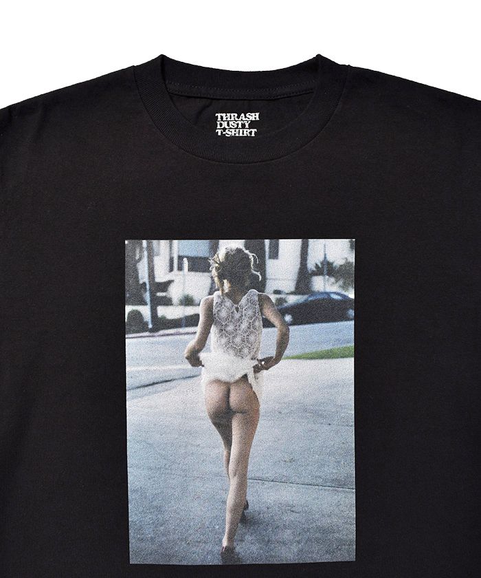 Davide Sorrenti×Stie-lo Jaime Flashing Bum T-SH (BLACK) / ×ダヴィデ・ソレンティ×スティーロ コラボフォトT