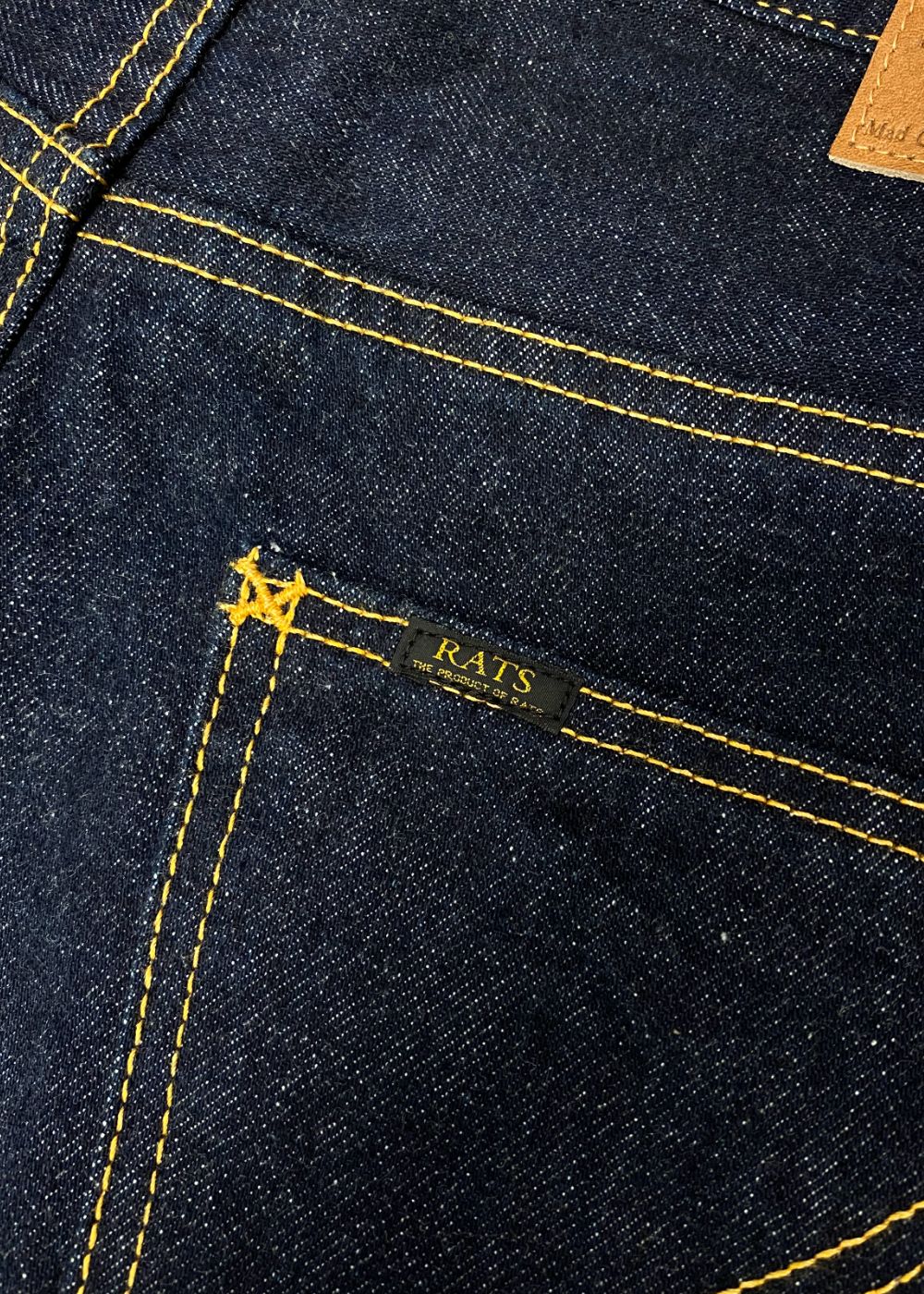 INDIGO DENIM PANTS ONE WASH (DARK INDIGO) / ワンウォッシュ デニム パンツ
