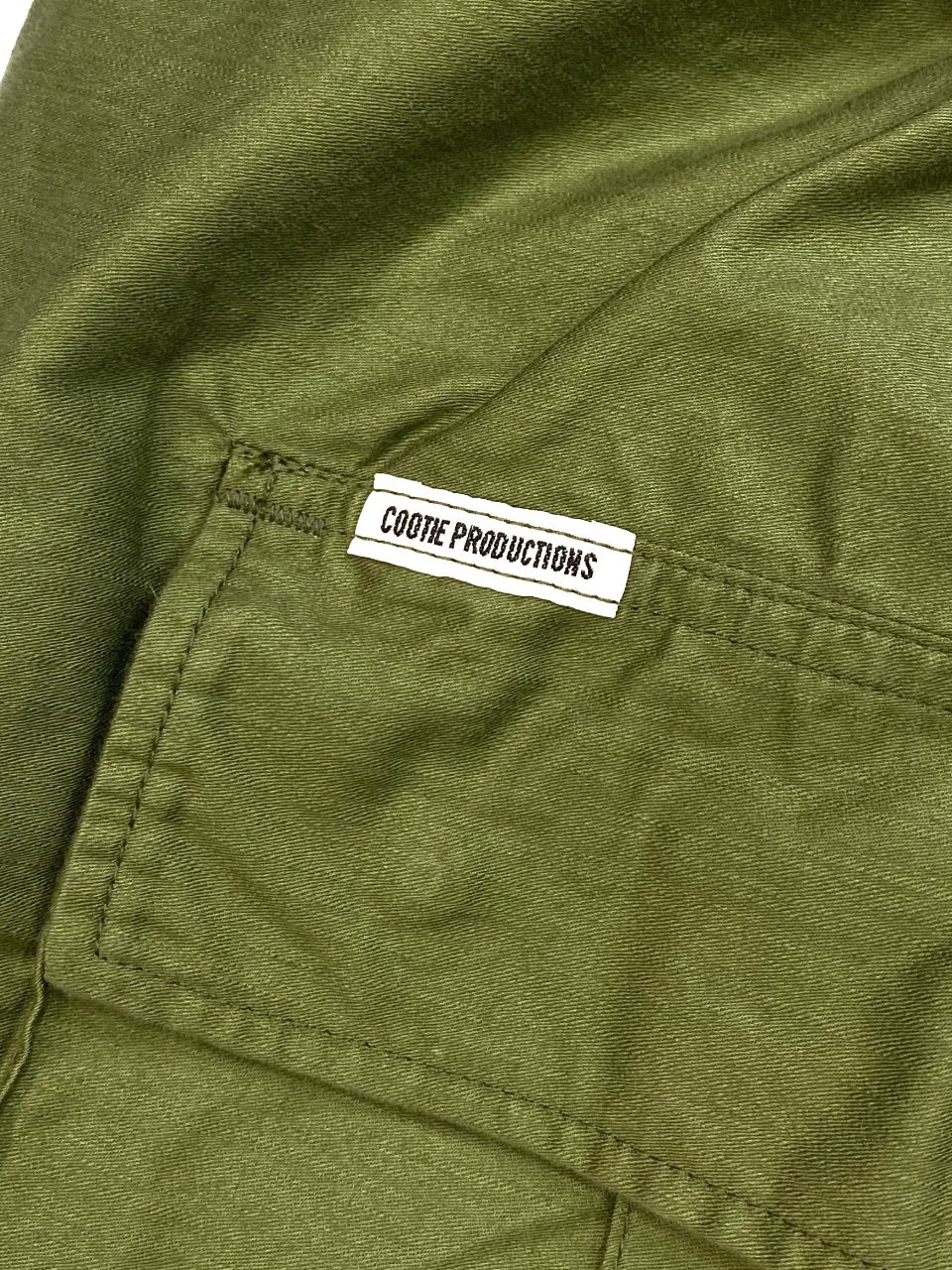 COOTIE PRODUCTIONS - Back Satin Error Fit Cargo Easy Pants (OLIVE