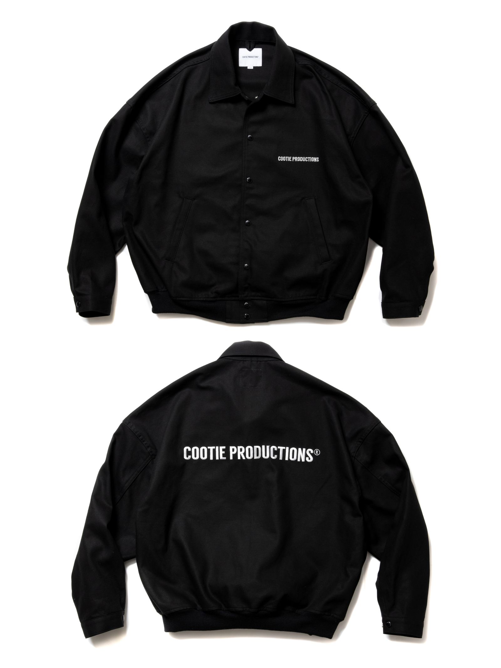 COOTIE PRODUCTIONS - Cotton OX Award Jacket (BLACK) / ロゴ刺繍 