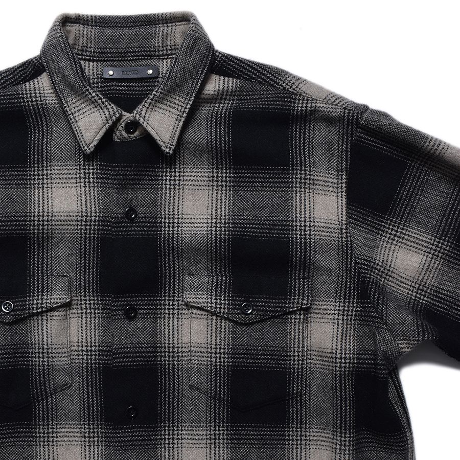 Wool Flannel Ombre Work SH (WPT) / オンブレチェック フランネル ワークシャツ