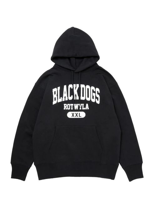 【ラスト1点】BD XXL PARKA (BLACK) / プリント スウェットパーカー