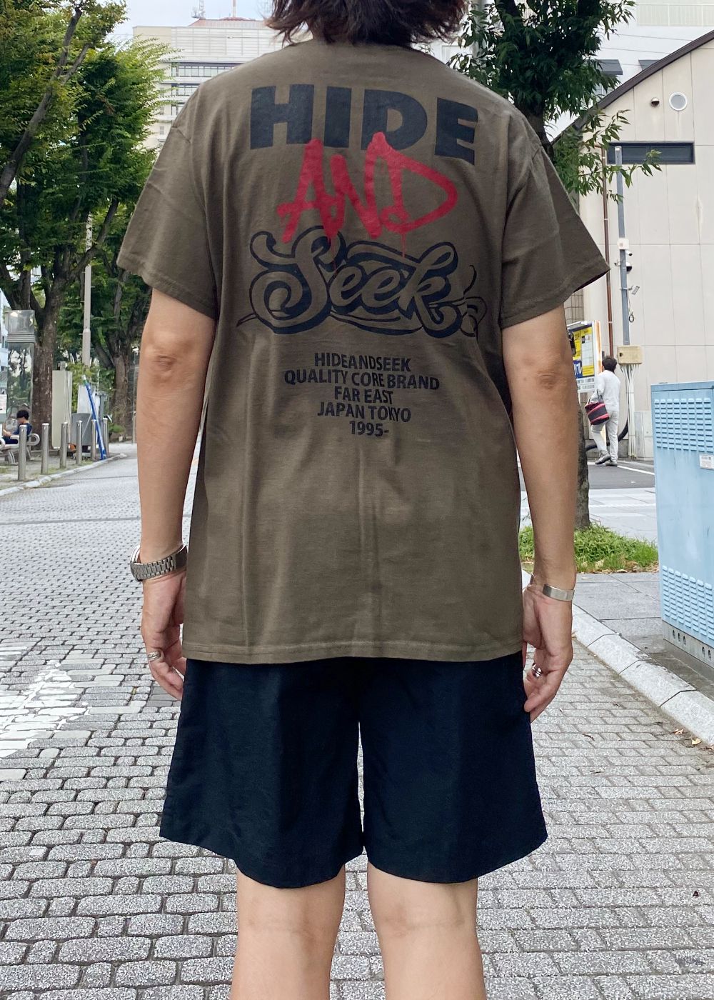 AND S/S Tee (OLIVE DRAB) / ロゴ プリントTee