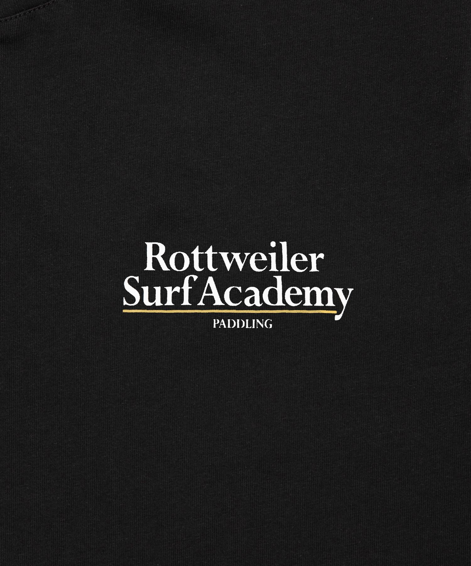 R9 SURF ACADEMY LS TEE (BLACK) /  オリジナル ロゴプリント ロングスリーブ Tシャツ