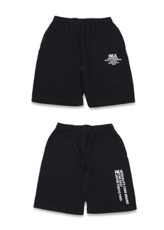 【ラスト1点】H&S Logo Short (BLACK) / ロゴ プリントイージーショーツ