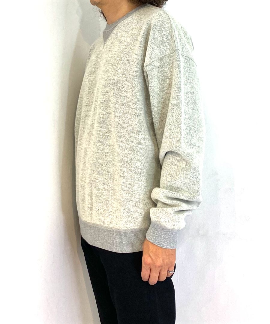 Wool Pile Crewneck Pullover (GRY) / ウール パイル スウェット