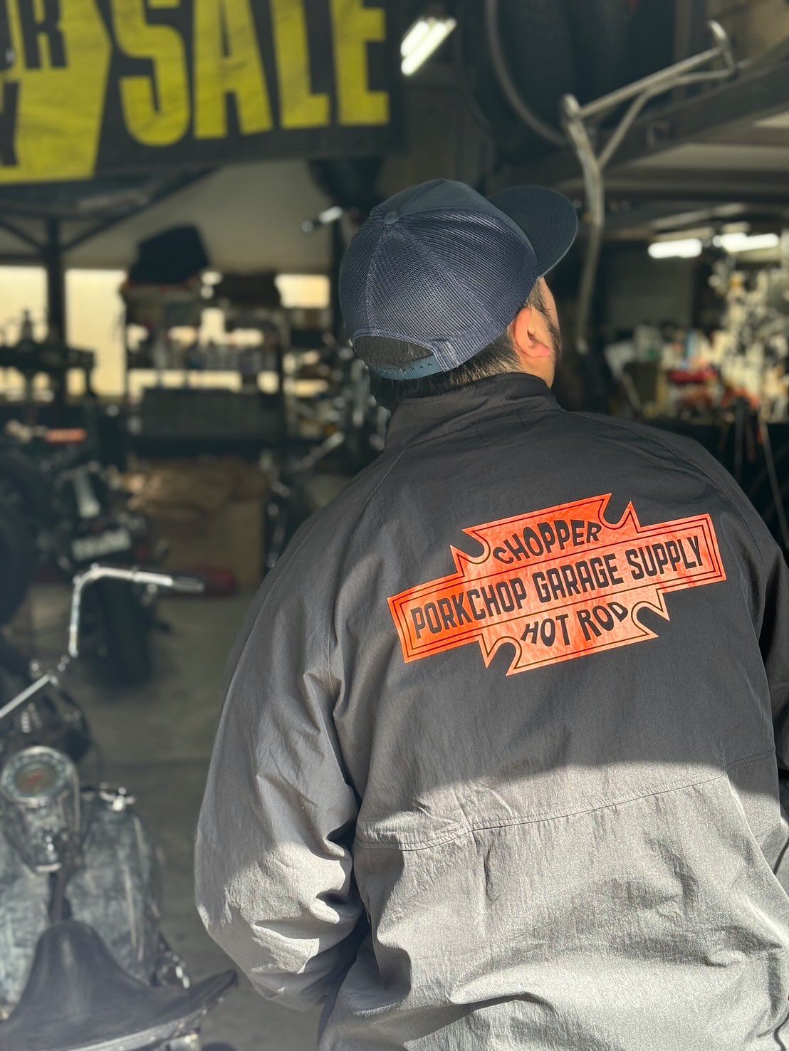 BAR&SHIELD TRACK JKT (BLACK) / バー&シールド ナイロン トラック ジャケット