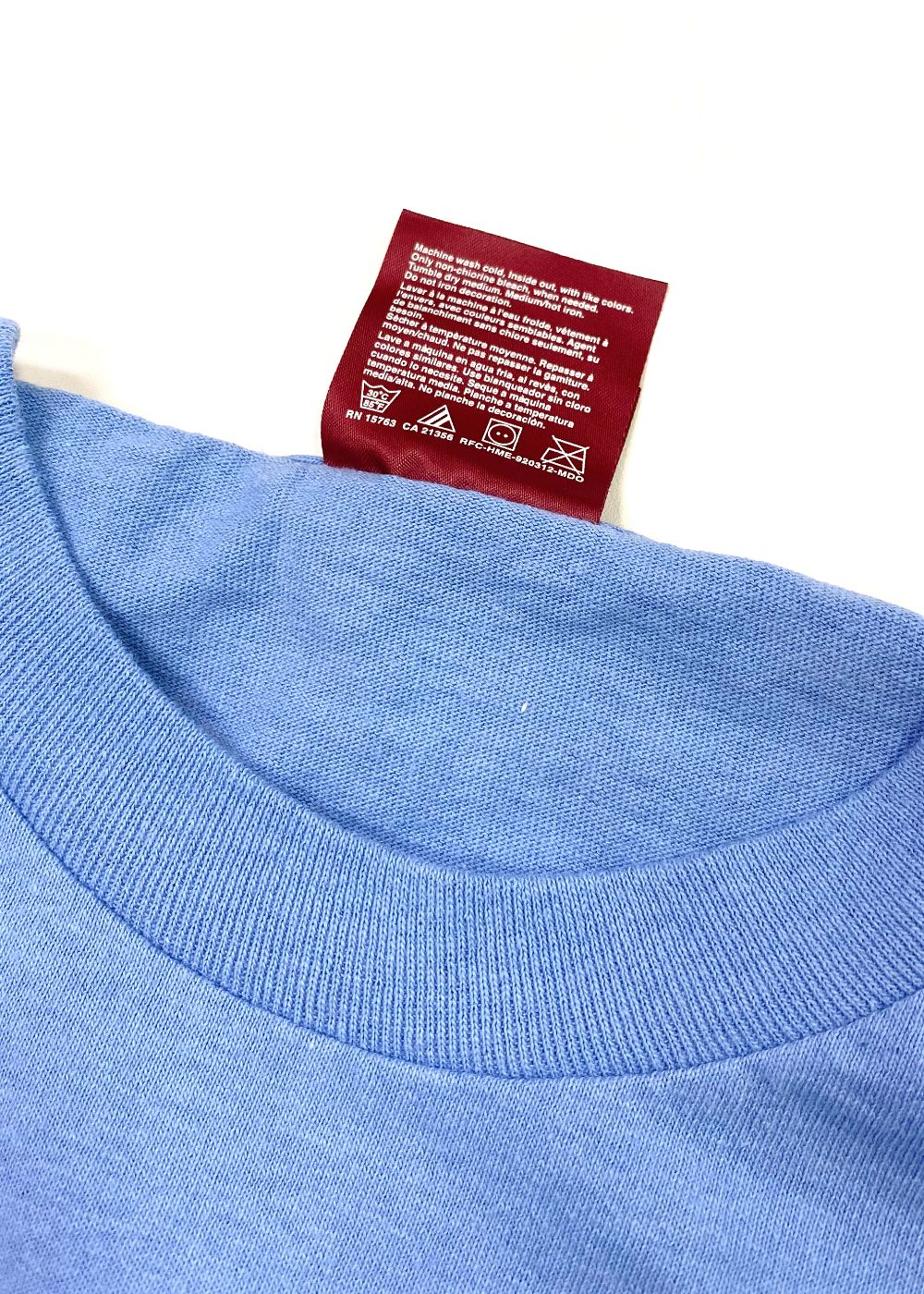 【ラスト1点】30 L/S Tee (SAX) / プリント ロングスリーブ Tシャツ